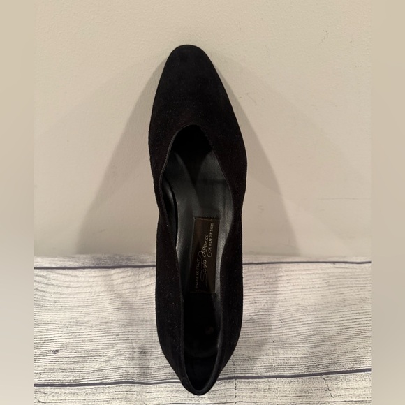 SESTO MEUCCI Chic Black suede Women's block heels/ size 6 - Picture 7 of 12